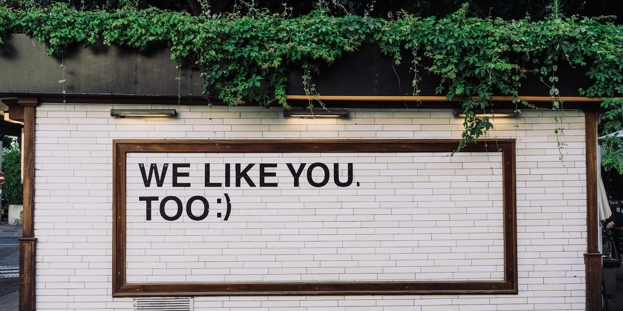 The magic of social proof - inscription we like you too. 